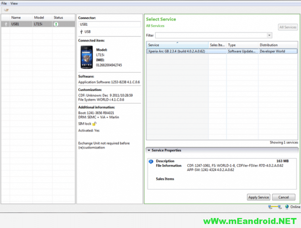 تحميل و تثبيت الروم الرسمي Sony Ericsson Xperia Mini Pro SK17i